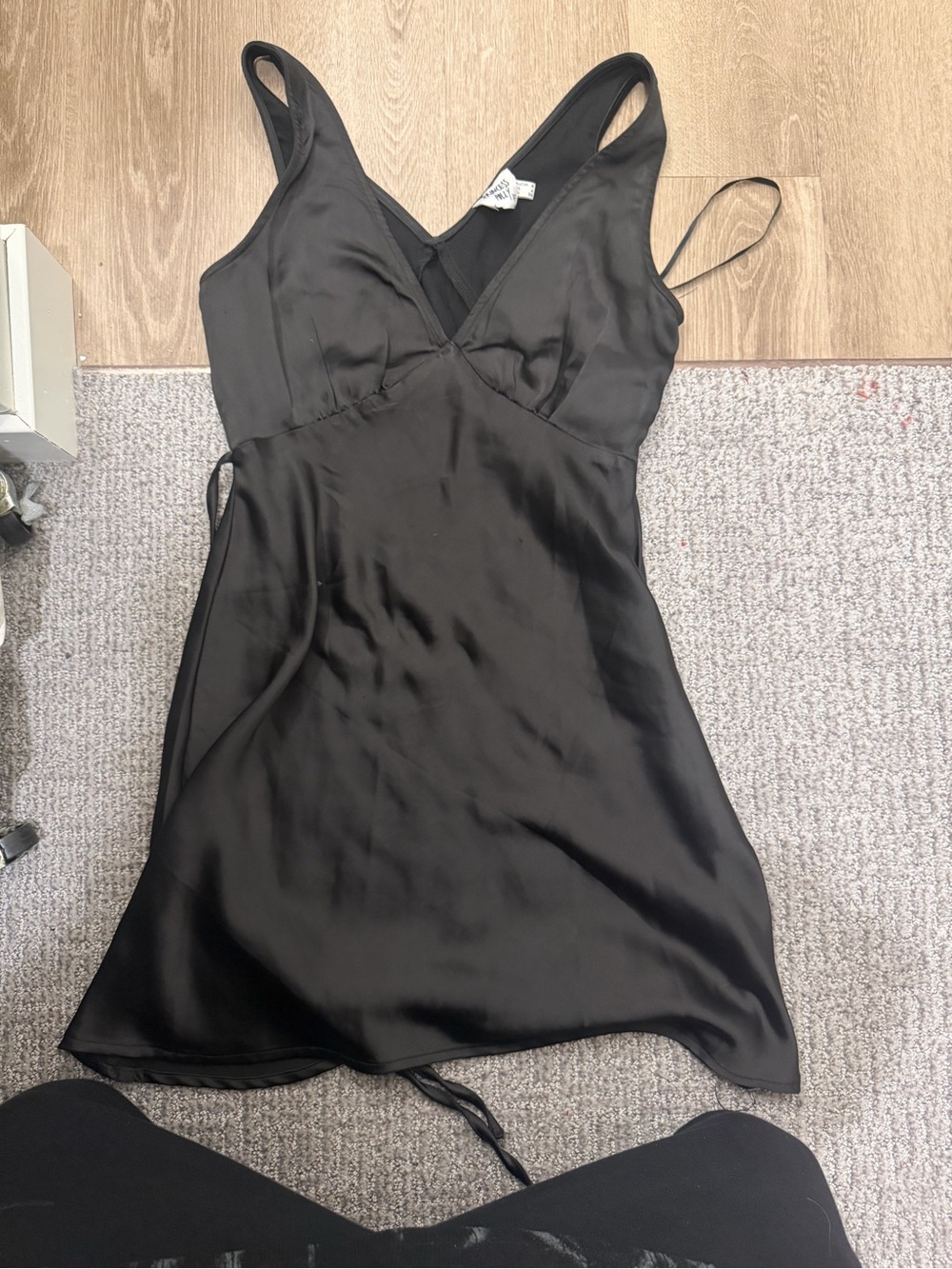 Princess Polly satin black dress